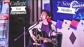 College Fest Performance Live  7 Songs Medley  Acoustic Version  Live Songs [upl. by Hgielah99]