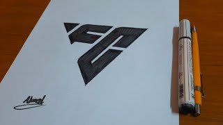 طريقة رسم شعار لعبة فيفا 2024 الجديد 🔥 How to Draw EA Sports FC 24 Logo  FIFA 24 LOGO 👌👍 [upl. by Nnaeoj]