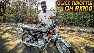 QUICK THROTTLE ON RX100 🔥 MAKES YOUR BIKE FASTER [upl. by Ehtiaf]