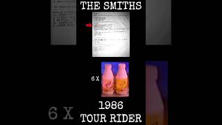 The Smiths 1986 Tour Rider 2  Morrisseys Dressing Room [upl. by Limoli543]