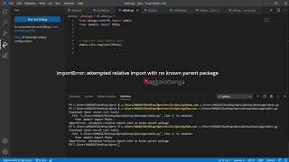 ImportError attempted relative import with no known parent package no module model [upl. by Nueormahc464]