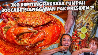 LANGGANAN PAK PRESIDEN 3KG KEPITING TUMPAH 300 CABE NERAKA TERMURAH SEDUNIA ASLI BALIKPAPAN [upl. by Lamberto]