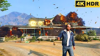 GTA V Destroy the ONeils Meth Lab CHINESE MISSION  Realistic Ultra Graphics Gameplay 4k 60fps [upl. by Siberson]