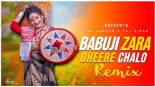 Babuji Zara Dheere Chalo  Remix  2024 Durga Puja Special Remix  Dj Choton  Old Is Gold Dj Mix [upl. by Tallia472]