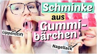 What SCHMINKE aus GUMMIBÄRCHEN 😋  ViktoriaSarina [upl. by Ojaras]