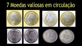 6 Moedas do Real valiosas e você não sabe Baixa tiragem Ano quantidade e valor atualizado [upl. by Heaps830]