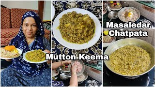 Masaledar Chatpata Hara Mutton Keema  Spicy And Tasty Mutton Green Keema [upl. by Niwri]