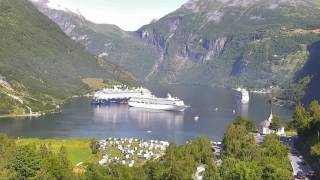 Geiranger Live now 20170721挪威蓋朗厄爾峽灣 [upl. by Alyad229]