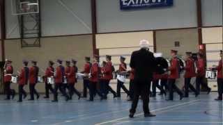 Drumband Hasselts Fanfare  NK Mars Klundert 26 01 2013 [upl. by Silverstein970]