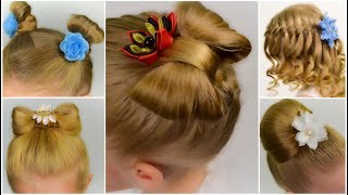 MUST SEE 5 QUICK amp EASY HAIRSTYLES  2024 HAIRSTYLES COMPILATION  Hair Tutorials by LittleGirlHair [upl. by Leuqar]