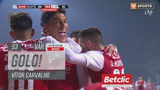 Golo Vítor Carvalho Braga 10 Vitória SC Liga 2324 16 [upl. by Tearle]