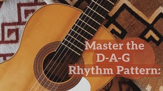 Master the DAG Rhythm Pattern Easy Guitar Tutorial with Drum Beats [upl. by Dlarej]