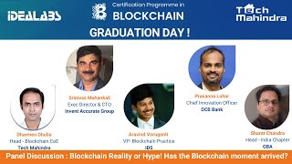 PanelDiscussion on Blockchain Hype or Reality [upl. by Bibbye]