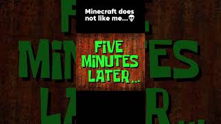 I cant believe that happened 😭  minecraft minecraftshorts minecraftmemes [upl. by Itsym158]