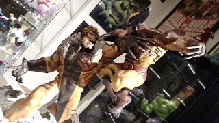 Wolverine vs Sabretooth Polystone Diorama by Sideshow Collectibles [upl. by Ingaberg330]