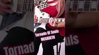 Tornado Of Souls  MEGADETH guitarcover megadeth metal guitar [upl. by Teagan877]