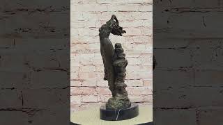 Abstract Art Nouveau Bronze Sculpture of a Woman Dancing Among the Rocks by Vitaleh YRD1380 [upl. by Dermot527]