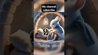 🐇 Cute rabbit rescued the poor littlepenguin rabbit cat kitten funny ai [upl. by Nah]