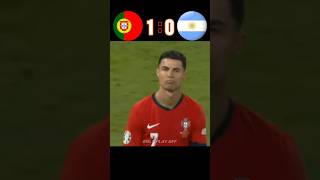 Portugal 🆚️ Argentina 43 Imaginary football penalty shootout highlights shorts ronaldo [upl. by Queston]