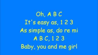 A B C by The Jackson 5 Lyrics [upl. by Naie]