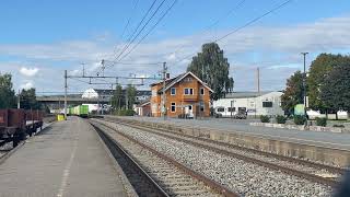 NSB❤️‍🔥❤️‍🔥 Di3 602  Di3 642  Di3 616 to Hamar passes Brumunddal on 2192024 NJM train [upl. by Ellehcit]