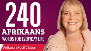 240 Afrikaans Words for Everyday Life  Basic Vocabulary 12 [upl. by Eugenie550]