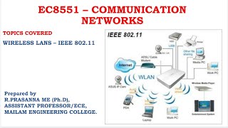 IEEE 80211  Wireless Lan Architecture [upl. by Eynobe]