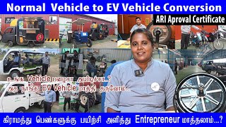 Conversion of any petroldiesel vehicle into Electric vehicle  AR4Tech  Tamil [upl. by Schaper]