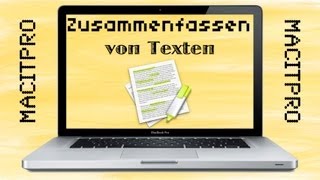 Referate generierenTexte Zusammenfassen Mac HD [upl. by Routh]