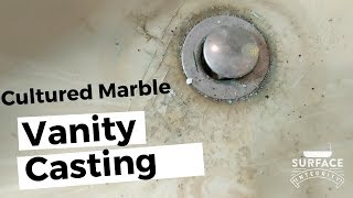 How to Epoxy Over a Cultured Marble Sink and Vanity Full Tutorial  Stone Coat Epoxy [upl. by Bachman]