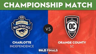 Charlotte Independence v Orange County SC USL Academy Finals Championship Match [upl. by Osnola]