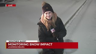 Monitoring snow impact in Lawrenceburg Tennessee [upl. by Vic]