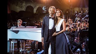 Zara and Andrea Bocelli  Con te partirò Celebrity Fight Night Rai 1 [upl. by Edi707]