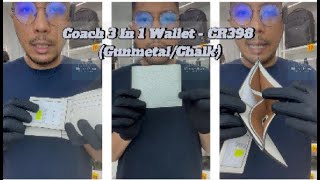 MG Review Coach 3 In 1 Wallet  CR398 GunmetalChalk [upl. by Hanan]