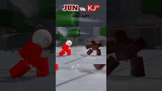 Jun Vs KJ Legends Battlegrounds Roblox legendsbattlegrounds roblox robloxcombatgods [upl. by Fennell]