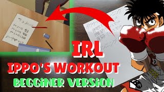 Hajime No Ippo Training In Real Life  Beginner Version [upl. by Akerahs451]