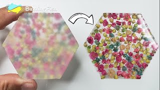 How to sand and polish epoxy resin coaster  Resin Diy [upl. by Searcy]