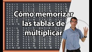 Cómo Memorizar las TABLAS de MULTIPLICAR [upl. by Attenaej]