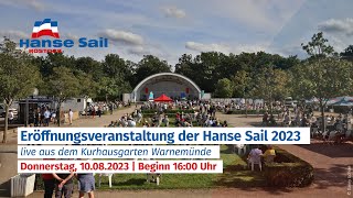 Eröffnungsveranstaltung der Hanse Sail 2023 [upl. by Bronder]