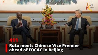 President Ruto meets Chinese Vice Premier ahead of FOCAC in Beijing [upl. by Porche]