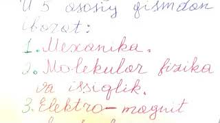 1§1 KinematikaModdiy nuqtaning harakati Vektorlar  fizika [upl. by Blinny]