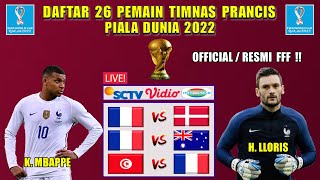 Daftar Skuad PRANCIS Piala Dunia 2022  PRANCIS vs DENMARK  Jadwal Piala Dunia 2022 Live SCTV [upl. by Rolph]