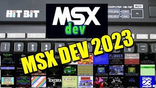 MSXDEV 2023 CON RETROABUELO MSX1 GAMES [upl. by Treblig]