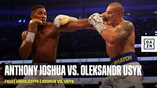 FIGHT HIGHLIGHTS  Anthony Joshua vs Oleksandr Usyk [upl. by Tamer]