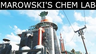 Fallout 4  How To Enter Marowskis Chem Lab  quotDiamond City Bluesquot Quest  Four Leaf Puzzle [upl. by Zachar]