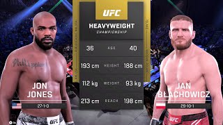 Jon Jones vs Jan Blachowicz Full Fight  UFC 5 Fight Night [upl. by Haizek]