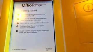 Microsoft Office Mac 2011 Unboxing [upl. by Bodkin]