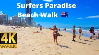 Beach walk  Surfers Paradise Gold Coast 🏖️ [upl. by Bazluke179]