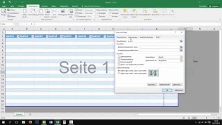 Excel 2013 2016 Seite einrichten Druck amp Kopf und Fußzeile Tutorial Anfängerkurs lernen [upl. by Ytsirhc109]