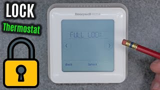 LOCK Honeywell Home T6 Pro  LOCKING Device from Users  ZWave WiFi SMART Thermostat [upl. by Anaerol]